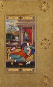 العذراء والطفل ، 1590 ، صفحة الألبوم c.1610 (مرحاض غير شفاف وذهب على ورق)